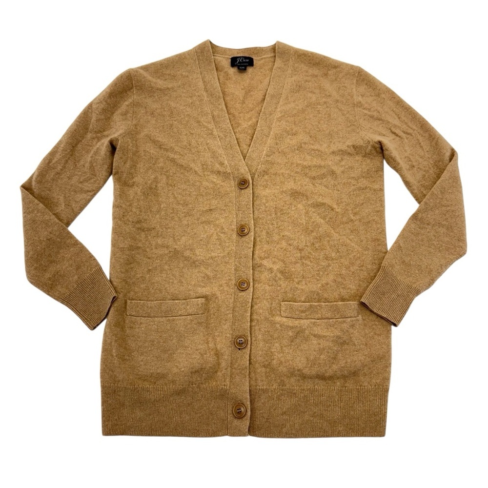 J. Crew Cashmere Cardigan XXS Camel/Tan - Picture 12 of 16